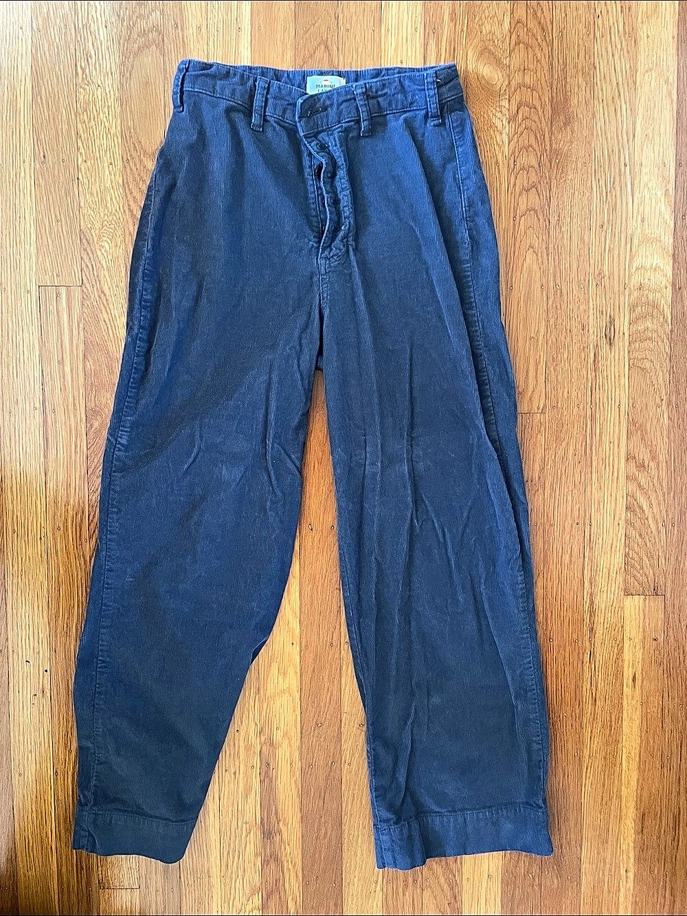 Marine Layer Corduroy Wide Leg Pants Blue